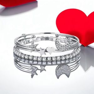 Kiki Bangle bracelet silver